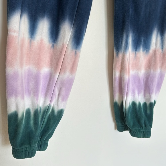 Wildfox Blue and Pink Tie-Dye Jogger Sweatpants - Picture 4 of 5